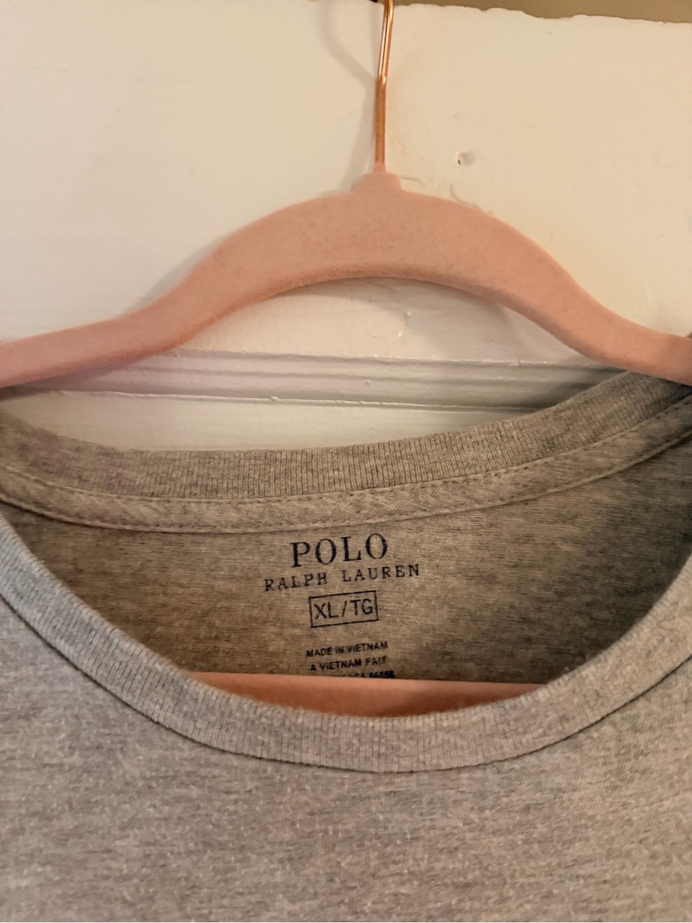 👕 Polo Ralph Lauren Classic Crewneck T-Shirt | Gray Heather | XL - Picture 2 of 3